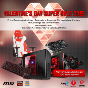 Valentine’s Day Super Sale 2016 –  From Caseking with Love!