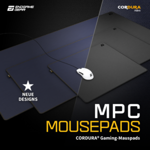 Endgame Gear MPC CORDURA® Gaming-Mauspads mit neuen Designs