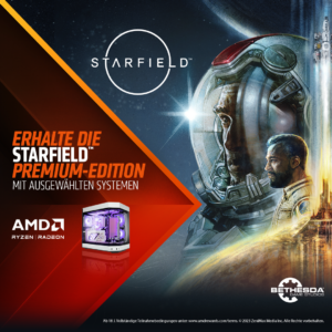 Starfield Premium-Edition zu AMD-Komplettsystemen mit Ryzen und Radeon dazu erhalten!