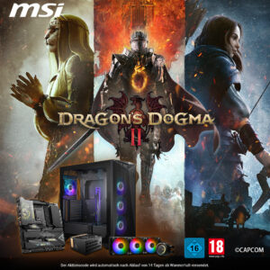 Dragon’s Dogma II jetzt zu ausgewählten MSI-Produkten dazu erhalten!