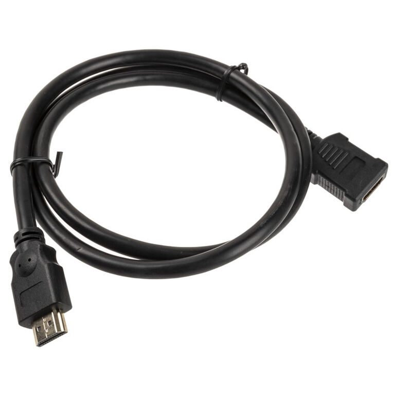 InLine HDMI Extension Plug / Socket, black - 1m image number 1