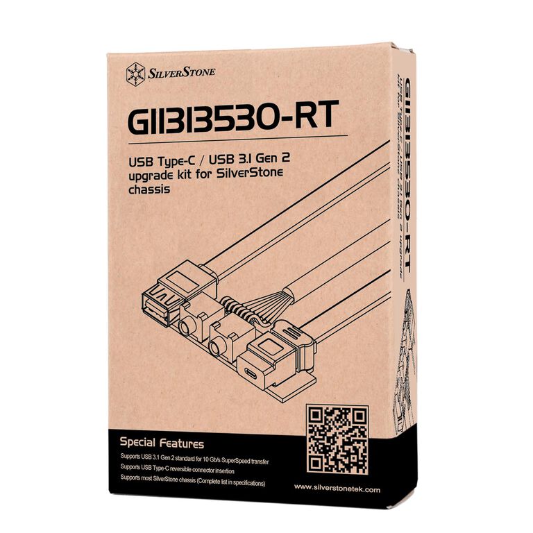 SilverStone SST-G11313530-RT - USB Type C, USB3.1 Gen.2 Upgrade kit for SilverStone chassis image number 3