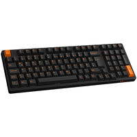 AKKO 3098B Plus Black&Orange Wireless Gaming Keyboard, V3 Cream Yellow