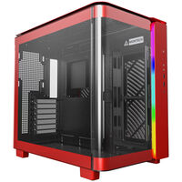 Montech KING 95 Midi-Tower, Tempered Glass, ARGB - red