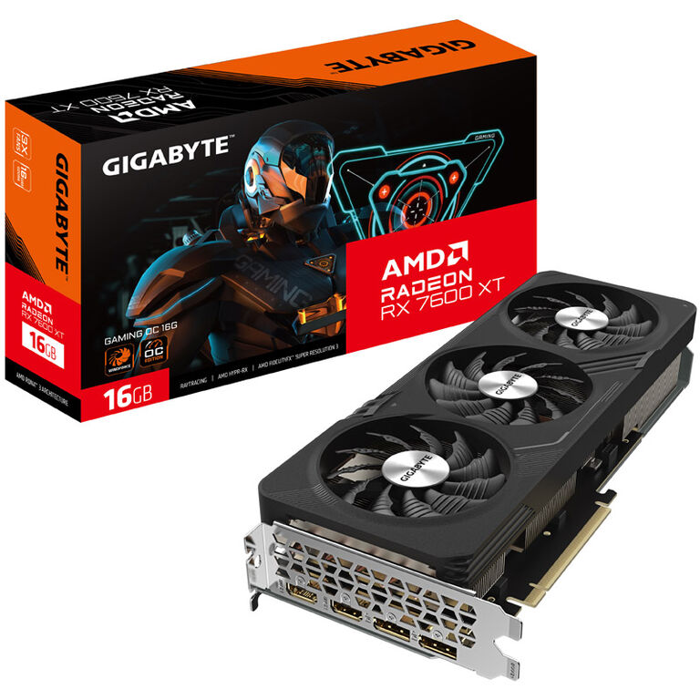 GIGABYTE Radeon RX 7600 XT Gaming OC, 16384 MB GDDR6 image number 0