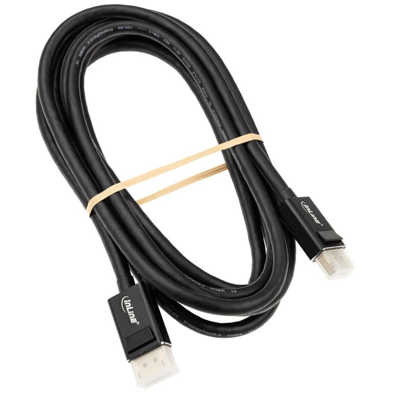 InLine DisplayPort 2.0 Cable, 8K4K UHBR, black - 3m image number 1