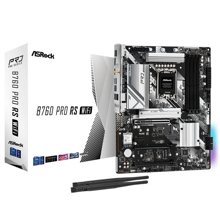 ASRock B760 Pro RS WiFi, Intel B760 Motherboard - Socket 1700, DDR5 image number 0