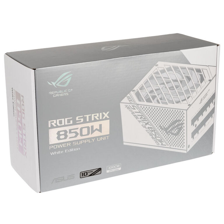 ASUS ROG Strix 850G 80 PLUS Gold power supply, modular - 850 Watt, white image number 6