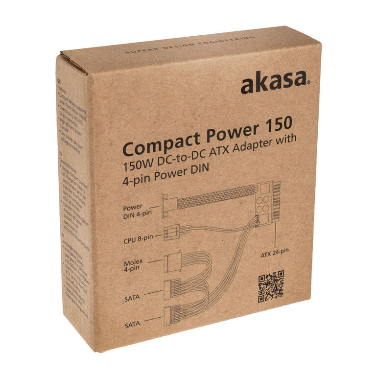 Akasa PE150-05 ATX Adapter, DC-to-DC, with 4-Pin Power DIN - 150 Watt image number 3