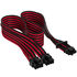 Corsair Premium Sleeved 12+4 Pin PCIe Gen5 12VHPWR 600W - black/red image number null