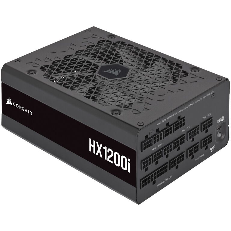 Corsair HXi Series HX1200i Power Supply 80 PLUS Platinum, ATX 3.0, PCIe 5.0 - 1200 Watt, black image number 3