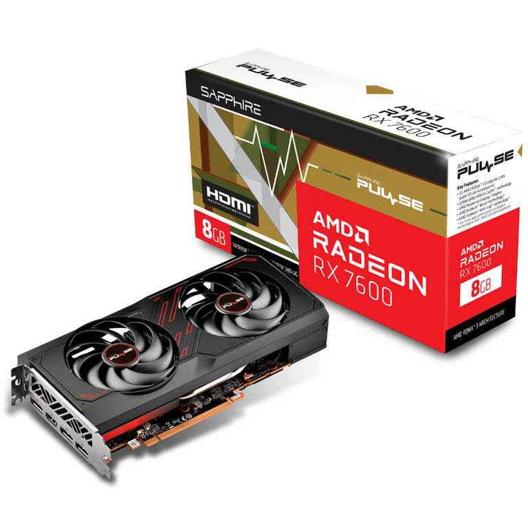 Sapphire Pulse Radeon RX 7600 Gaming 8G, 8192 MB GDDR6 image number 0