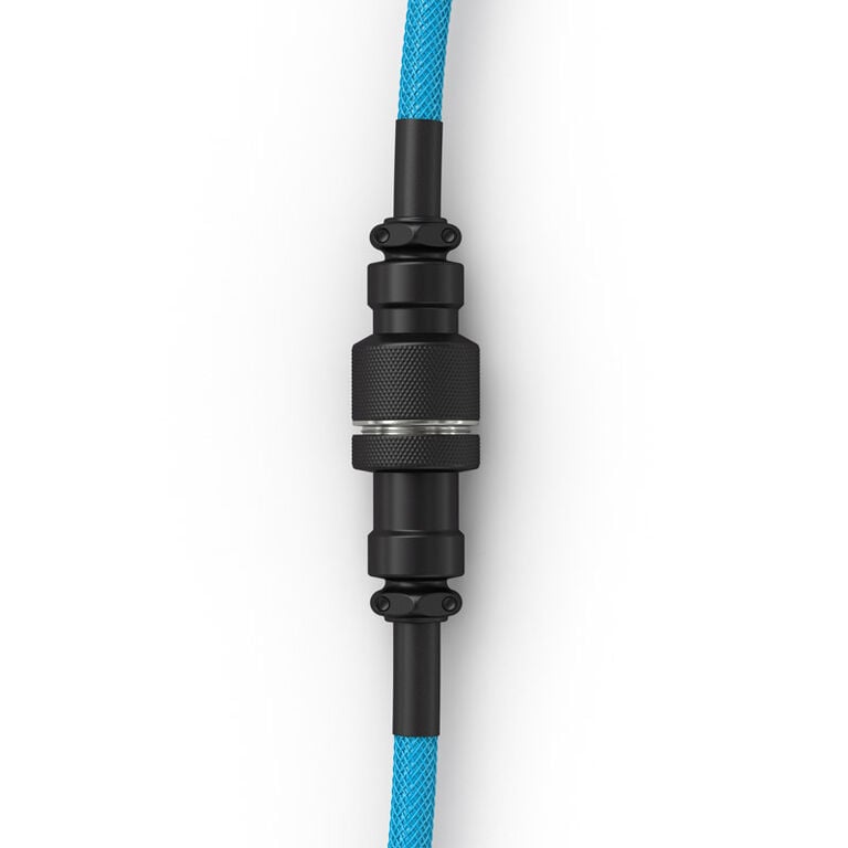 Glorious Coiled Cable Electric Blue, USB-C to USB-A - 1,37m, light blue image number 2