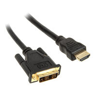 InLine HDMI to DVI Adapter Cable High Speed, black - 0.5m