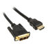 InLine HDMI to DVI Adapter Cable High Speed, black - 0.5m image number null