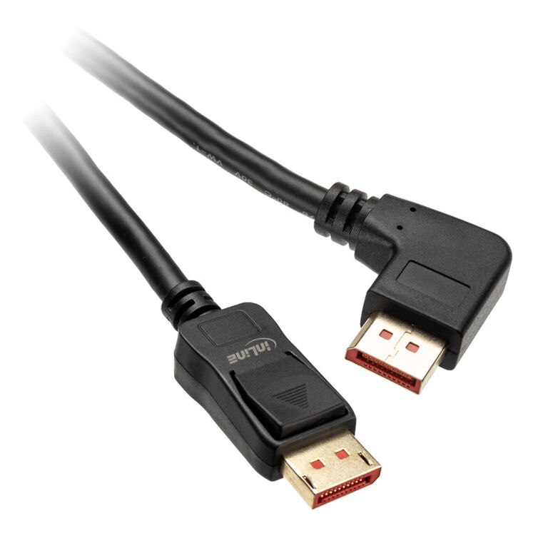 InLine 8K (UHD-2) DisplayPort Cable, left angled, black - 3m image number 0