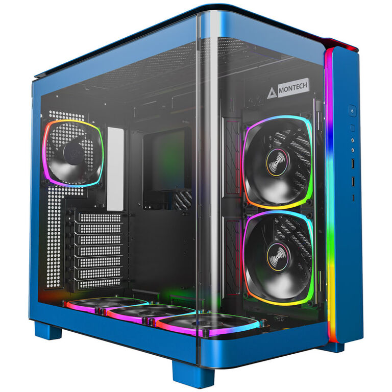 Montech KING 95 PRO Midi-Tower, Tempered Glass, ARGB - Berlin Blue image number 0