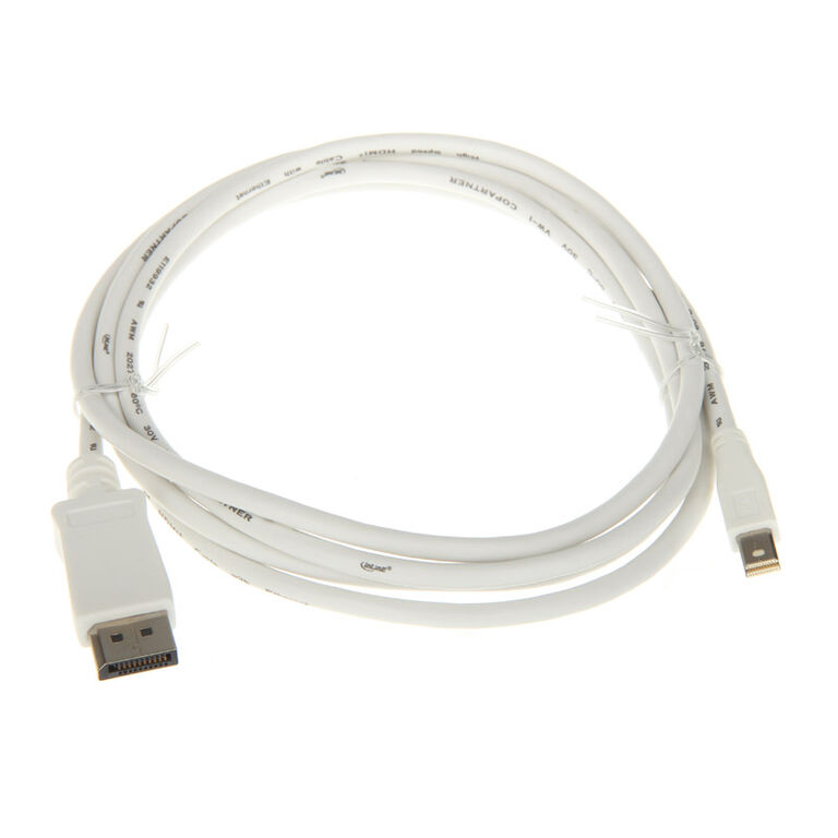 InLine cable Mini DisplayPort to DisplayPort, white - 2m image number 1