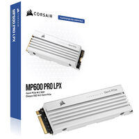 Corsair MP600 Pro LPX NVMe SSD, PCIe 4.0 M.2 Type 2280 - 1 TB - white