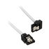 Corsair Premium Sleeved SATA cable angled, white 60cm - 2 pack image number null