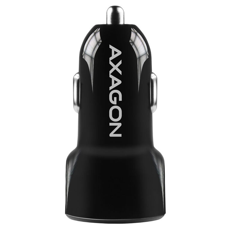 AXAGON PWC-QC5 car charger, 1x USB-A QC 3.0 + 1x USB-A SmartCharge, 31.5 W, CL plug - black image number 4