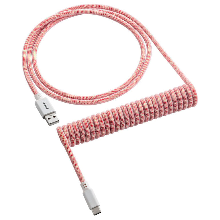 CableMod Classic Coiled Keyboard Cable USB-C to USB Type A, Orangesicle - 150cm image number 0