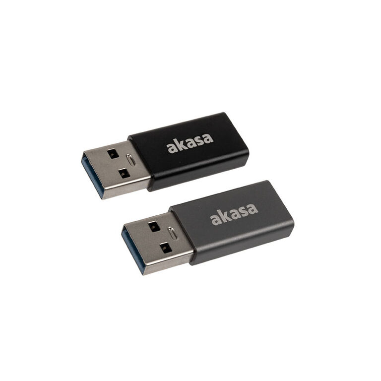 Akasa Type A to Type C USB Adapter - 2 pieces image number 1