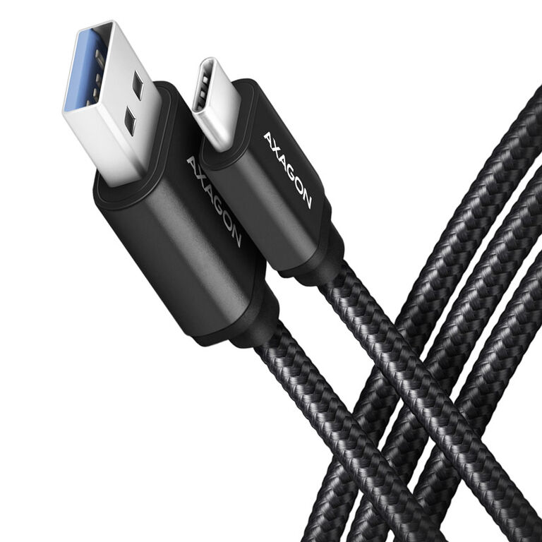 AXAGON BUCM3-AM20AB Kabel USB-C auf USB-A 3.2 Gen 1, schwarz - 2m image number 0