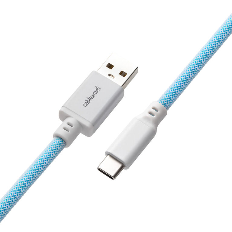 CableMod PRO Coiled Keyboard Cable USB-C to USB Type A, Blueberry Cheesecake - 150cm image number 2