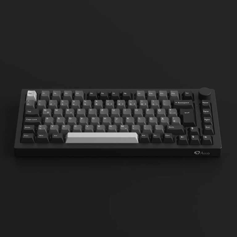 AKKO 5075B Plus S Black&Silver Gaming Keyboard - V3 Pro Cream Blue image number 2
