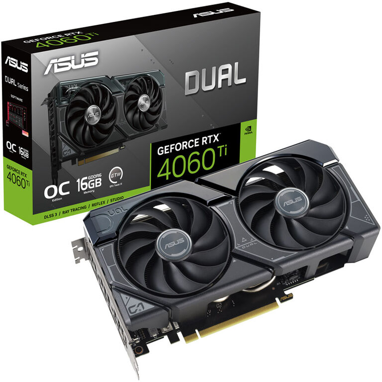 ASUS GeForce RTX 4060 Ti Dual O16G, 16384 MB GDDR6 image number 0