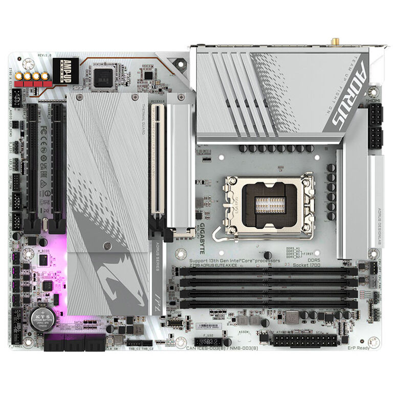 GIGABYTE Z790 Aorus Elite AX ICE, Intel Z790 motherboard, socket 1700, DDR5 image number 3