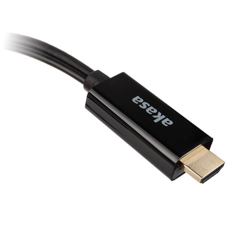 Akasa HDMI to DisplayPort Adapter Cable - black image number 3