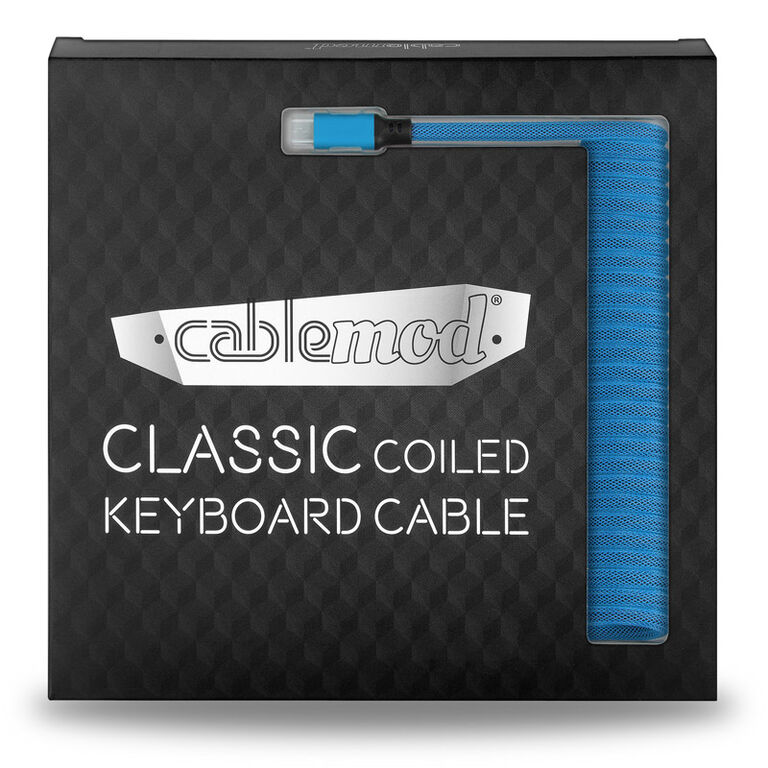 CableMod Classic Coiled Keyboard Cable Micro USB to USB Type A, Spectrum Blue - 150cm image number 3