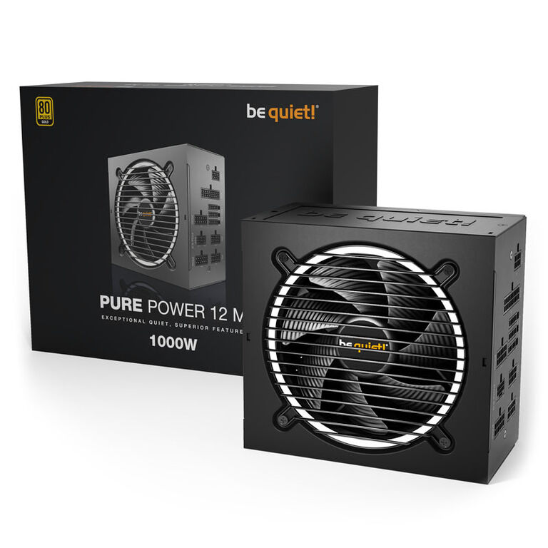 be quiet! Pure Power 12M power supply 80 PLUS Gold, ATX 3.0, PCIe 5.0 - 1000 Watt image number 3