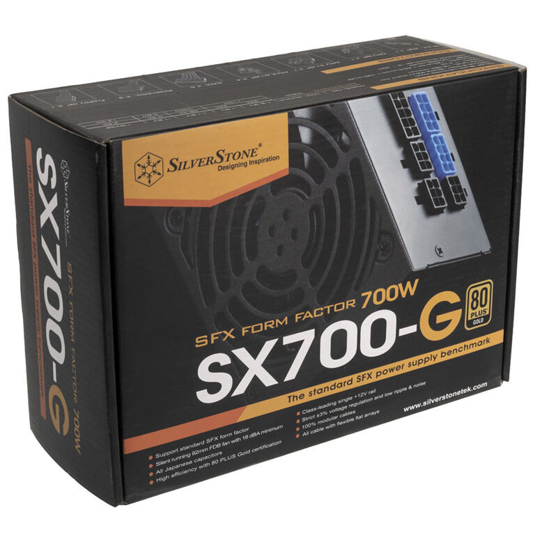 SilverStone SST-SX700-G v1.1 SFX power supply 80 PLUS Gold, modular - 700 watts image number 7