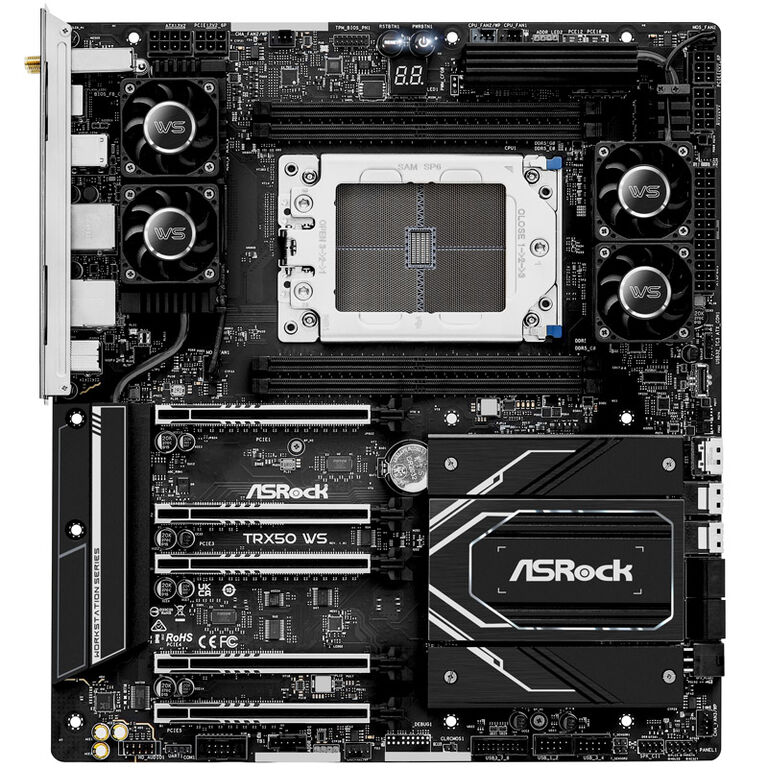 ASRock TRX50 WS, AMD TRX50 motherboard - Socket sTR5, DDR5 image number 2