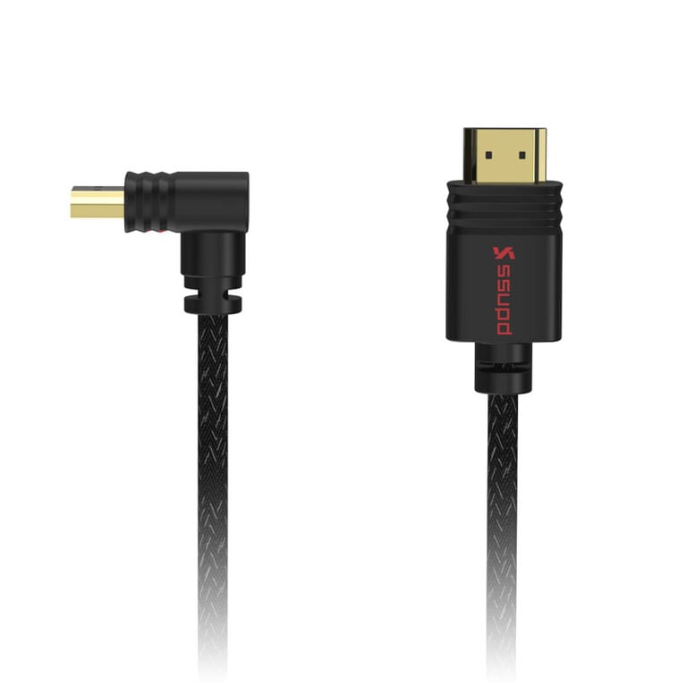 Ssupd Meshroom HDMI 2.1 Cable - 90 degree angled, 8K, 2m, black image number 2