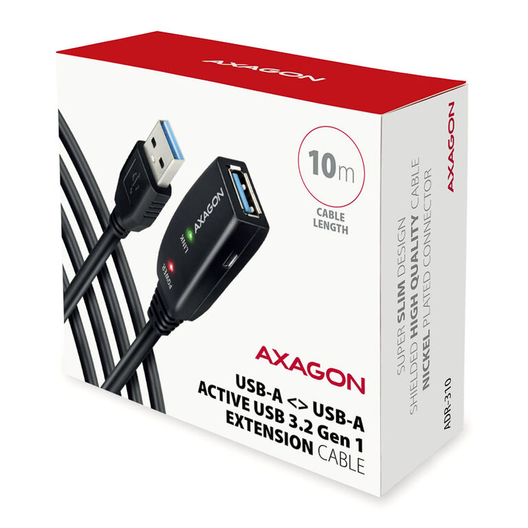 AXAGON ADR-310 USB 3.2 Gen 1 Extension Cable, active - 10m image number 3