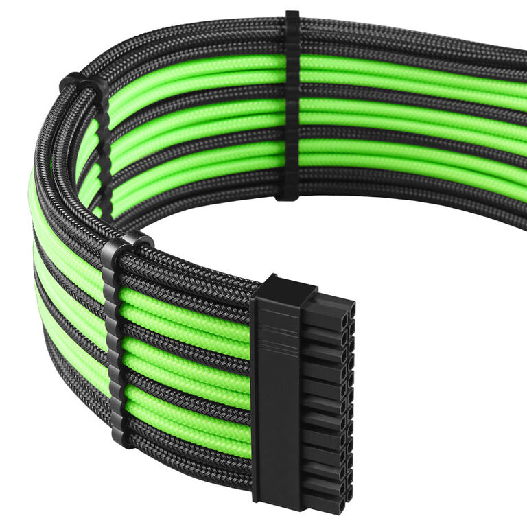 CableMod PRO ModMesh Cable Extension Kit - black/light green image number 2