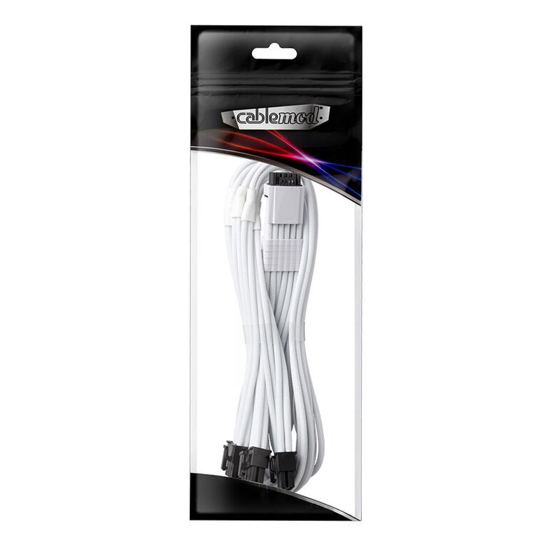 CableMod RT-Series PRO ModMesh 12VHPWR to 3x PCI-e Kabel for ASUS/Seasonic - 60cm, white image number 2