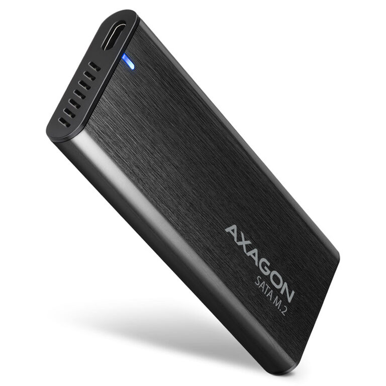 AXAGON EEM2-SBC RAW BOX externes Gehäuse für M.2 SSDs USB-C 3.2 Gen 2 - schwarz image number 0