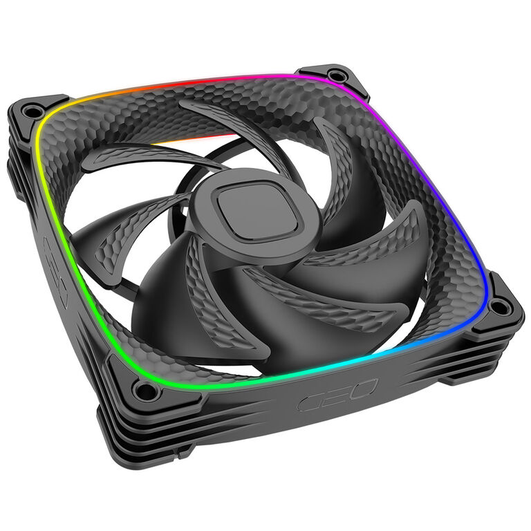 Geometric Future Squama 2503B RGB Fan, 3-Pack - 120 mm, black image number 1