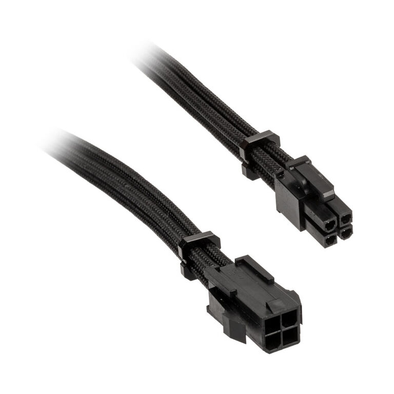 BitFenix Alchemy 4-pin ATX12V extension cable, 45 cm, sleeved - black image number 0