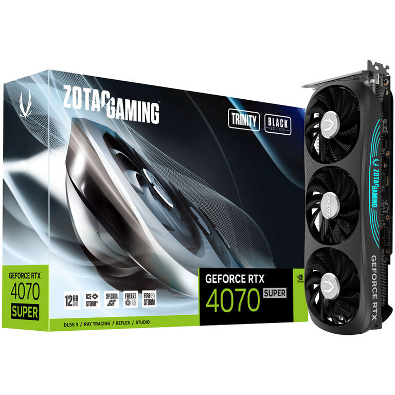 ZOTAC Gaming GeForce RTX 4070 Super Trinity Black Edition, 12288 MB GDDR6X image number 0