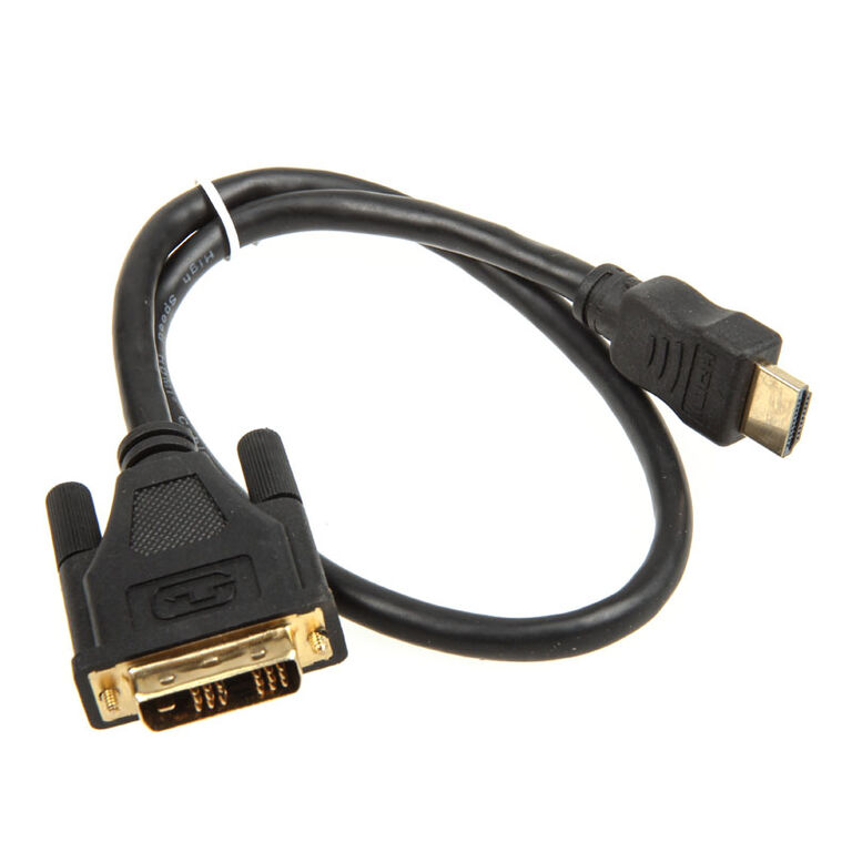 InLine HDMI to DVI Adapter Cable High Speed, black - 0.5m image number 1