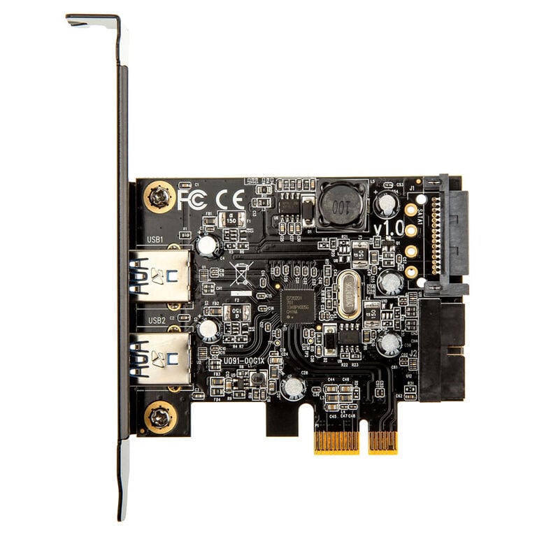 SilverStone SST-EC04-E PCIe card for 2 internal/external USB 3.0 ports image number 2