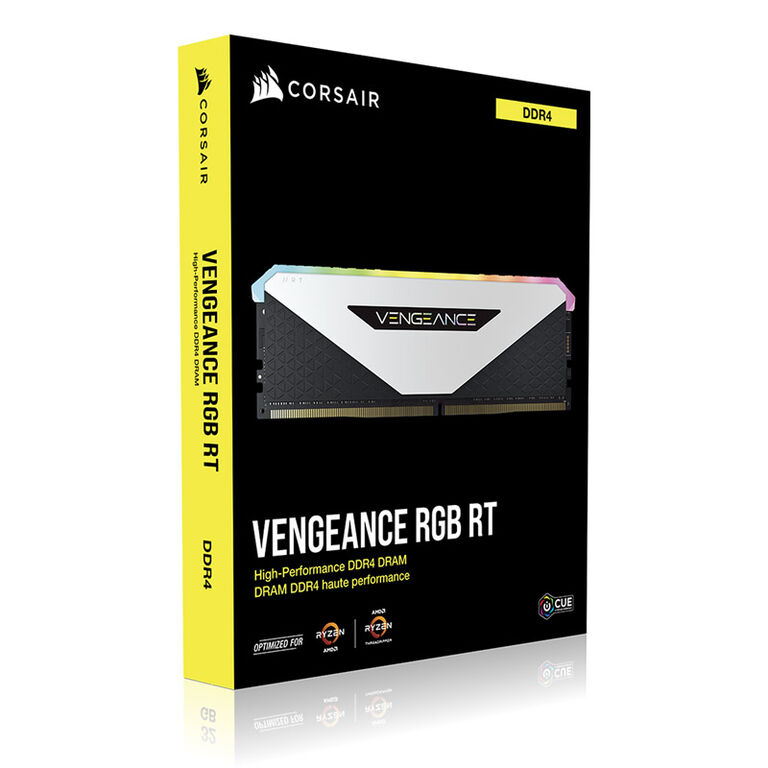 Corsair Vengeance RGB RT, DDR4-3600, CL18 - 32 GB Quad-Kit, weiß image number 8