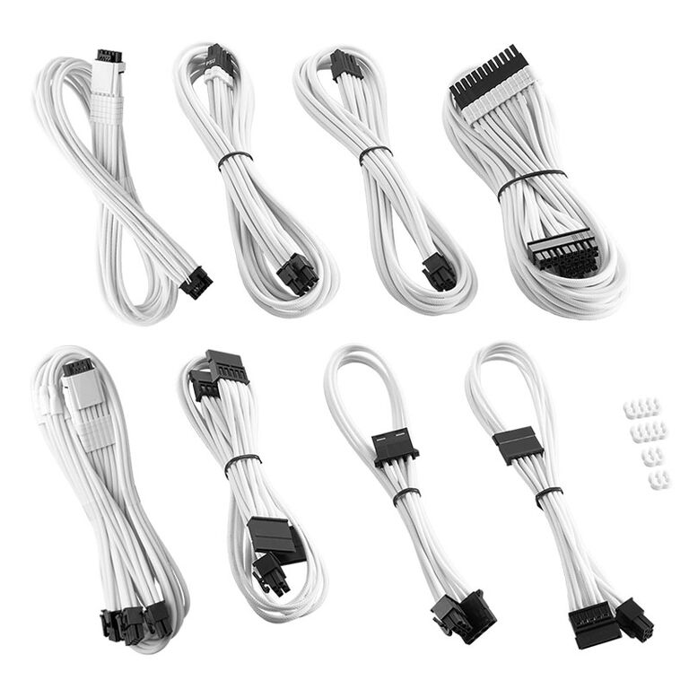 CableMod RT-Series PRO ModMesh 12VHPWR Dual Cable Kit for ASUS/Seasonic - white image number 0