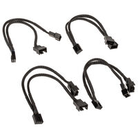 Akasa PWM Fan Splitter, 4 Pack - black